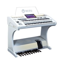 OAX500LS Elektronische Orgel Perlmutt Weiß inkl. Lautsprecher Sitzbank SONIC