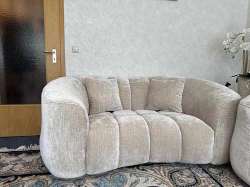 Beige couchgarnitur tlg - couchgarnitur, 3-tlg