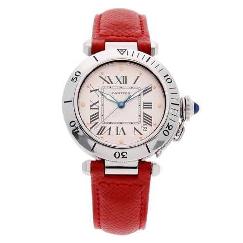 Cartier pasha stahl - stahl, ref