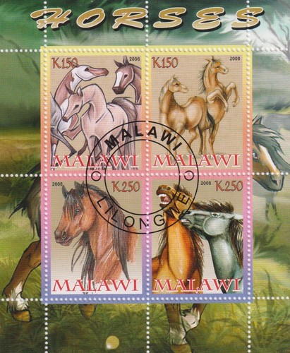 Pferde malawi gestempelt - pferde,