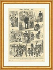 Mister Feisestones Kilt Schottenrock Stoff Mode Tracht Kinder Holzstich E 8468