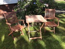 Balkonset Balkontisch Balkonstühle Balkon Garten Möbel Holz 3tlg Merxx NP:239,-€