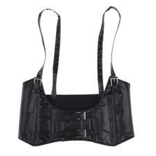 Damen Korsett Leder Steampunk Gürtel schwarz