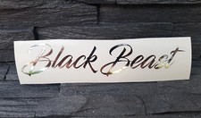 Chrom Aufkleber Black Beast Auto Sticker Tuning JDM Decal Truck Bike Boot LKW