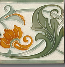 Jugendstil Fliese Villeroy & Boch Mettlach
