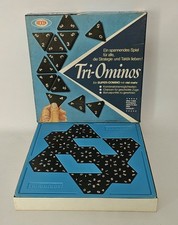 Tri-Ominos Spiel Arxon 1968 Vollständig Triominos Alte Ausgabe Vintage Domino