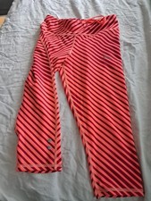 Sport Leggings Puma Gr. XS Apricot/weinrot/neon? gestreift, Capri/ Knielang