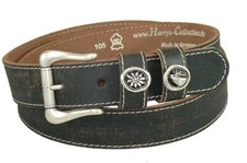 Brauner Trachtengürtel in 35mm Breite 