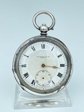 Englische Taschenuhr Thos Russell & Son 54mm 925 Silber