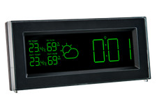 Funkwetterstation MA 10901 LED Gruen Wettervorhersage inkl. Sender 