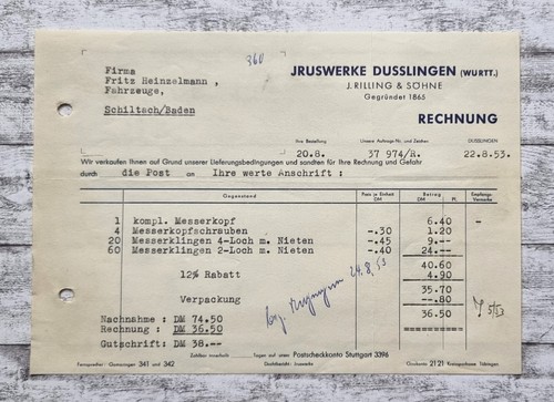 1953 jruswerke dusslingen - 1953,