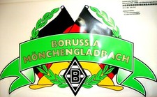Heck -Scheibenbanner  Borussia Mönchengladbach  ca.49 x 29cm Fussball Fanartikel