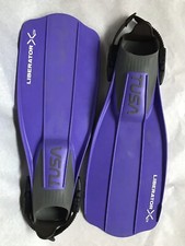 Tusa Tauchflossen Liberator X-Ten Offen Fuß Scuba Flossen Blau Gr. S