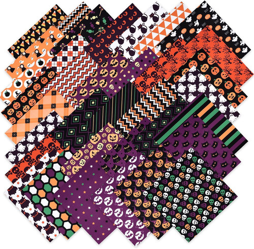 Halloween patchwork stoffe - halloween,