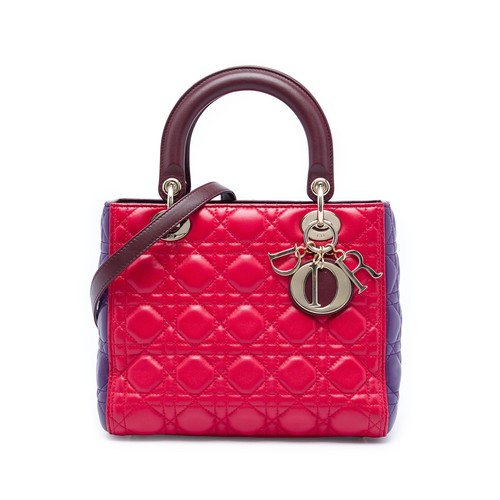 Dior medium tricolor lambskin - dior,