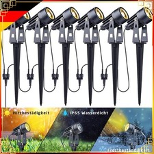 6er set led gartenstrahler mit - 6er,