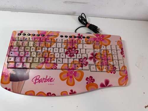 Barbie usb tastatur pink - usb,