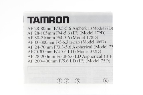 Bedienungsanleitung tamron - bedienungsanleitung, af