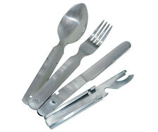 CI 4 tlg BW Feld Besteck Campingbesteck Edelstahl Reisebesteck NATO Essbesteck 