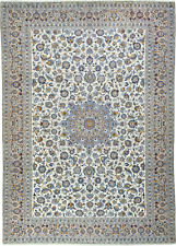 Handgeknüpfter Kashan Kork Perserteppich 414x295 cm – Elegante Florale Muster