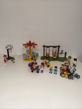 Playmobil Family Fun Spielplatz Schaukel Karussell Basketball Fahrrad Zwillinge