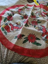 Weihnachtsbaumdecke VINTAGE  1m  Durchmesser