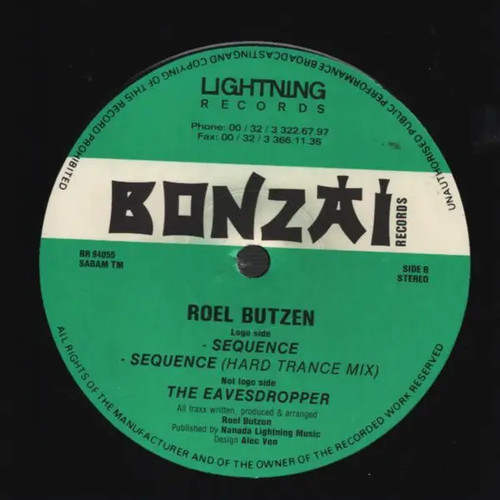 Roel butzen sequence vinyl - roel,