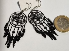 Ohrhänger schwarz  glänzend