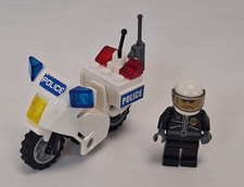 Lego City 7235 Polizeimotorrad Police Blau Polizei Motorrad komplett