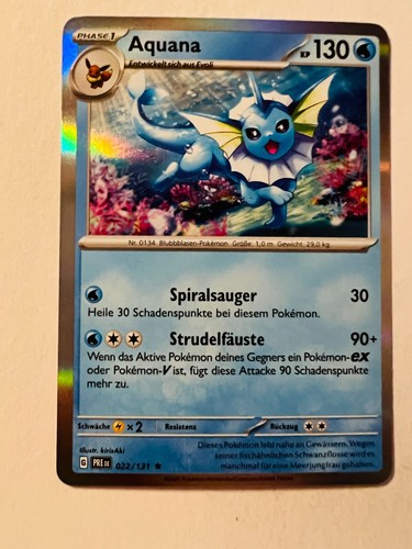 Pokemon karte aquana 022 - aquana, 022/131