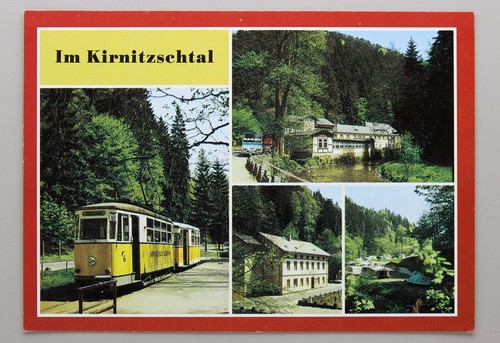 Postkarte im kirnitzschtal - postkarte,