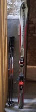 Skis (150cm) and poles 'K2 Escape' with a ski bag included 
