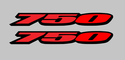 750 ccm decal suzuki - x,