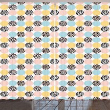 Punktmuster Rustikale Gardine