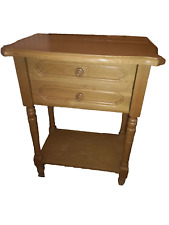 Nähschränkchen, Kommode, Beistelltisch Eiche Natur Holz