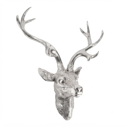 Hirschgeweih silber optik - hirschgeweih,