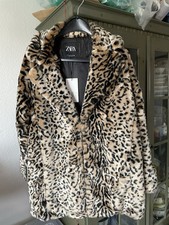 ZARA Kunstfell Mantel Damen
