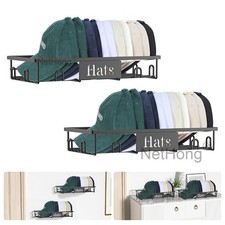 2x Hutregal Mütze Wandregal Ständer Aufbewahrung Halter Baseball Caps Hängeregal