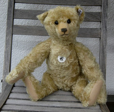 Steiff 400513 Teddybär Paul Brummbär 1908 Mohair blond 2008 in 46 cm Holzwolle