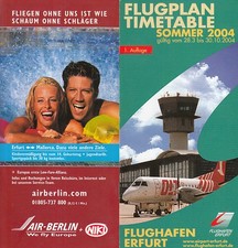 [m20] Flugplan / Timetable - Flughafen / Airport Erfurt - Sommer - summer - 2004
