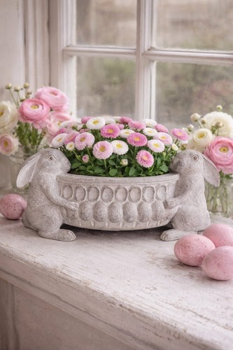 Blumenschale hasen kaninchen - hasen,