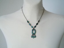 Kette Collier Anhänger Metall