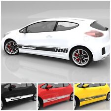 Seitenaufkleber Rennstreifen