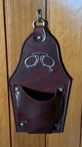 Rustikale leder wandhalterung - leder,