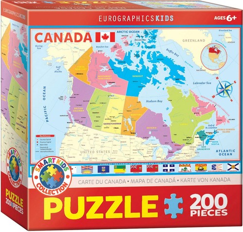 Puzzle map canada - puzzle,