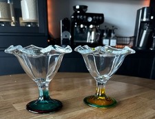 Blumen Eisbecher Glas Bunt Sommervibes Dessertbecher 2nd Hand