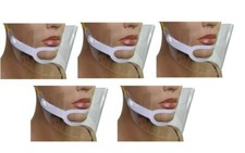 5x Transparent Gesichtsmaske Mund Visier Gesichtsschutz Plastikmaske Mundschutz