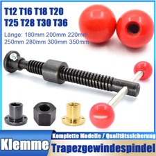 T12-T36 Trapezgewindespindel L180-350mm Schraubenbefestigung für Holzbearbeitung