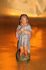Krippenfigur, Kind, Hirte, Junge, alt, antik, Pappmache, Weihnachtskrippe,selten