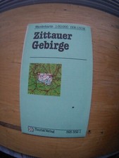 Wanderkarte - 1 : 30.000 - Zittauer Gebirge - DDR Tourist Verlag 1983